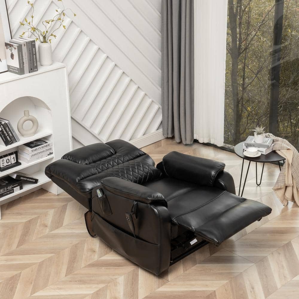Exclusive Big and Tall Faux Leather Dual Motor Power Lift